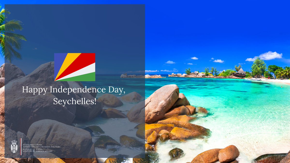 Happy Independence Day to the people of #Seychelles and to our colleagues from 🇸🇨 #MFA #SeychellesDFA