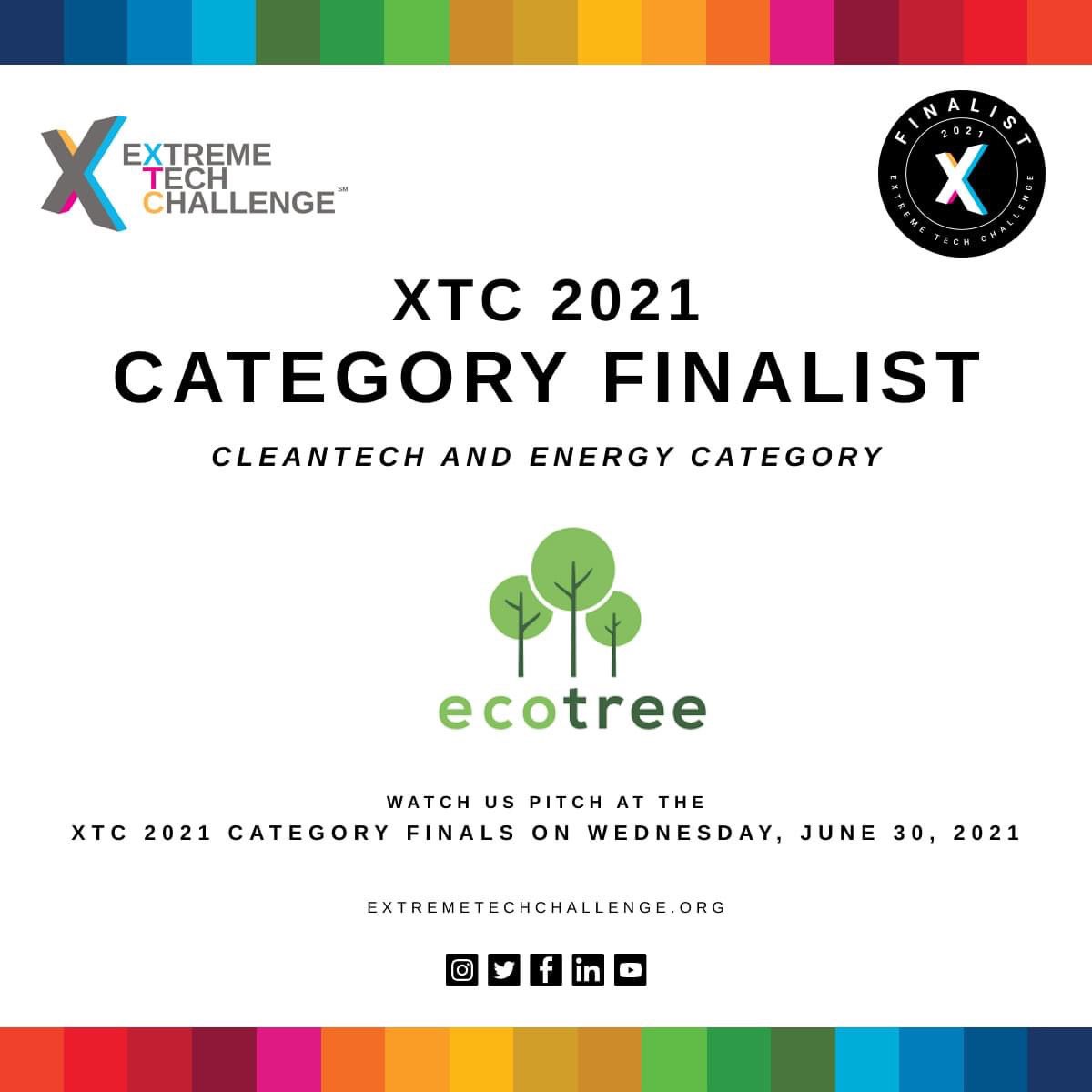 EcoTree International (@ecotree_intl) on Twitter photo We are <a href="/ExTechChallenge/">ExtremeTechChallenge</a> finalists! 🌟
The Extreme Tech Challenge (XTC) competition is the world’s largest startup competition for entrepreneurs addressing global challenges.
We have been selected from a pool of 3700 contestants and feel very honored. Thank you! We are <a href="/ExTechChallenge/">ExtremeTechChallenge</a> finalists! 🌟
The Extreme Tech Challenge (XTC) competition is the world’s largest startup competition for entrepreneurs addressing global challenges.
We have been selected from a pool of 3700 contestants and feel very honored. Thank you!