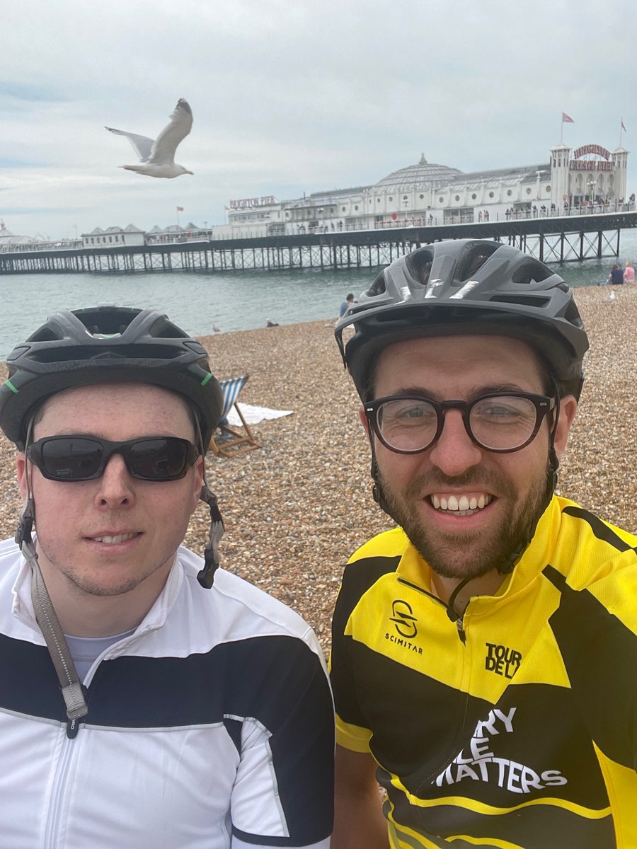 PaulNanson's tweet photo. On Saturday I kicked off my mileage for @LandAid’s #TourDeLandAid with a bike ride to Brighton! Looking forward to racking up the miles over the next 3 weeks. https://t.co/Gk3zqXBVto