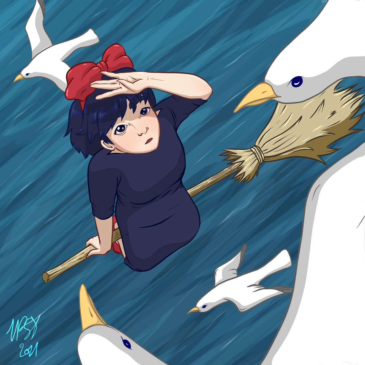 UpsilonPsycho's tweet photo. "Painting and magical powers seem very much the same..." ✨ https://t.co/hd169cX1un