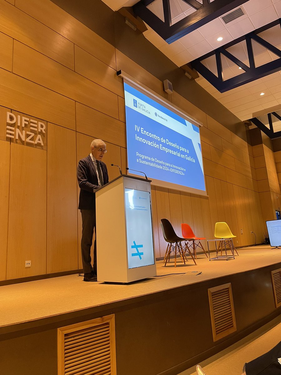 Estamos en Ferrol en el Encontro de #Deseño para a #Innovación Empresarial en Galicia contando quienes somos y cómo queremos impulsar la #sostenibilidad a todos los niveles.
#programa DIFERENZA <a href="/Xunta/">Xunta de Galicia</a> <a href="/axenciaGAIN/">Axencia Galega de Innovación</a>