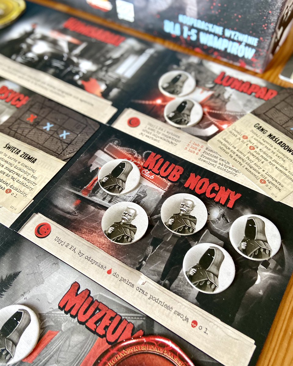 TrybSolo's tweet photo. How is your vampire family doing? 😁 They don’t have an easy life. Inquisition, thirst, heat (that’s me) 😉 Did you have a chance to play “Masters of the Night”? 🧛🏻♂️
#trybsolo #boardgames #gryplanszowe #władcynocy #mastersofthenight @Galakta_Games @AresGamesSrl https://t.co/t8SC8awh8c