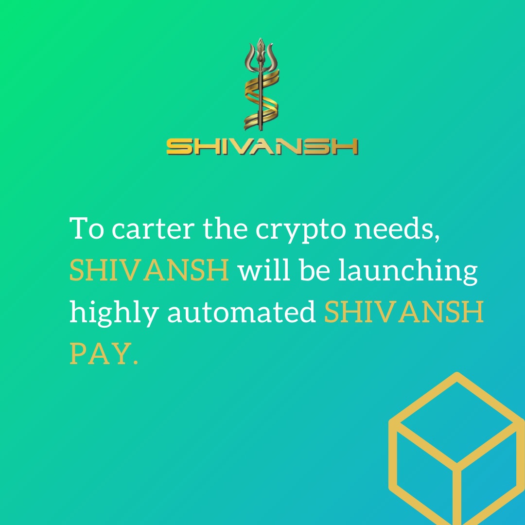 Shivansh will lauch higly automated Shivansh Pay.

#binance #finance #blockchain #SAFEMOON #investment  #crypto #cryptomoney #binanceexchange #blockchaintechnology #bitcoin #tokensale #cryptocurrency #ico #donations