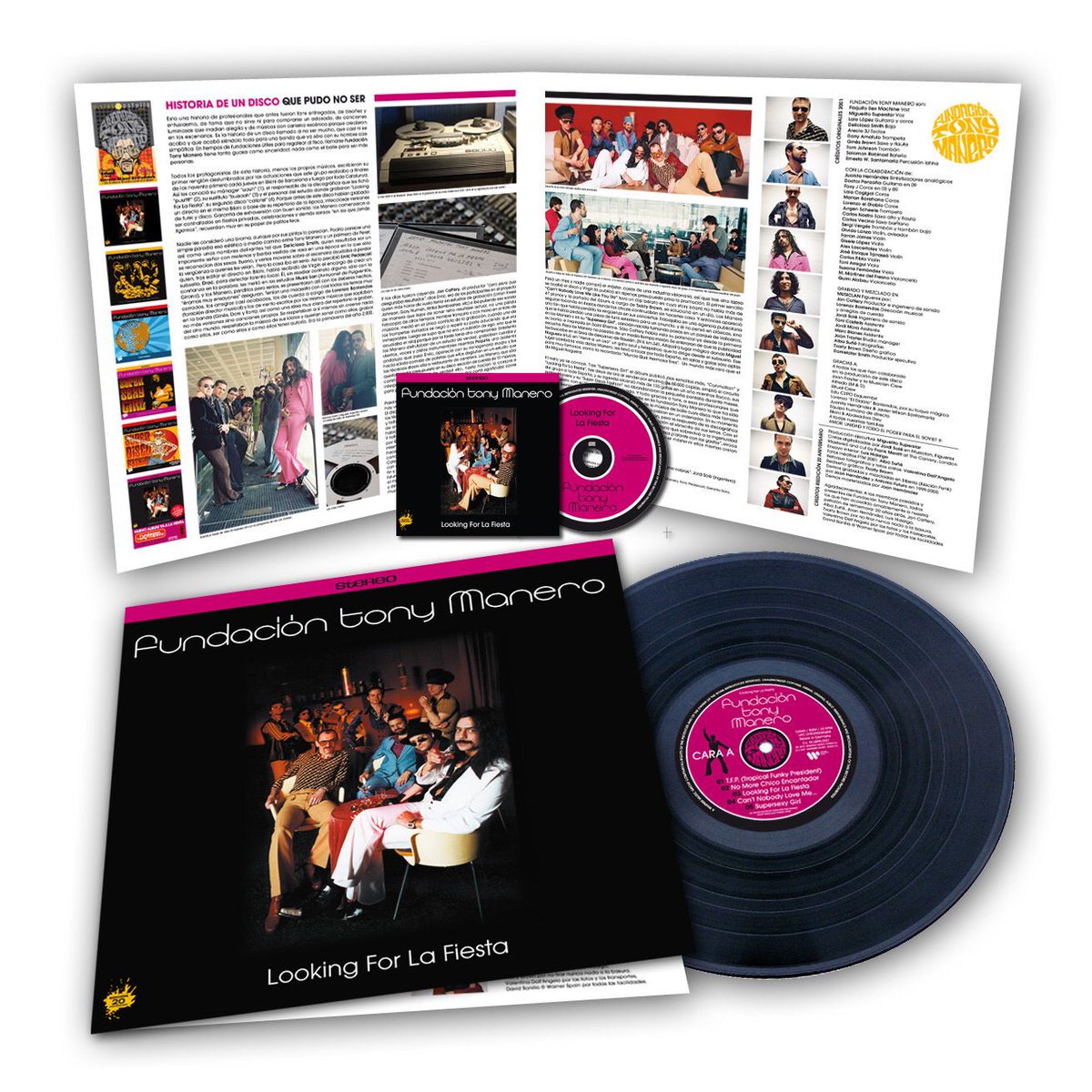 “Looking For La Fiesta” reedición veinte aniversario en vinilo!
Cuando la primavera del 2001 Virgin nos informó de que finalmente se iba a editar #LookingForLaFiesta después de unos meses de espera tras terminarlo tuvimos que correr para tener fotos y portada del disco. 
(HILO)
