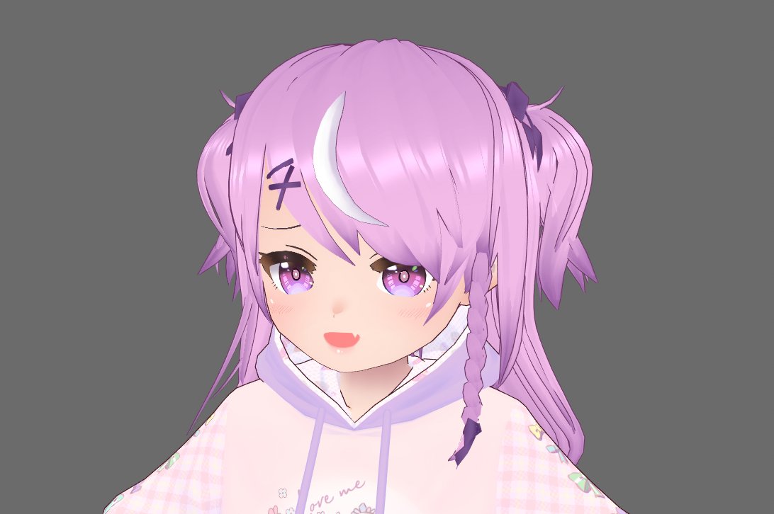 vroidのアプデで肌八重歯が作れるようになってるのを知って泣いてました 