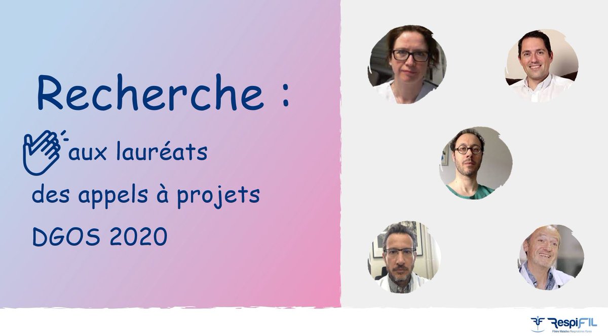 RespiFIL's tweet photo. #Recherche🔬 Félicitations aux 5 lauréats des appels à projets de la #DGOS 2020 !
5 #PHRC-N portés par les Pr C. Andrejak @CHUAmiens, Pr S. Marchand-Adam @CHRU_Tours, Dr J.Messika @hopitalbichat, Pr @Montanidavid @Hopital_Bicetre, Dr J-M Naccache @GHPSJ 
👉https://t.co/ONYoplOqiP https://t.co/2DCTcwddOR