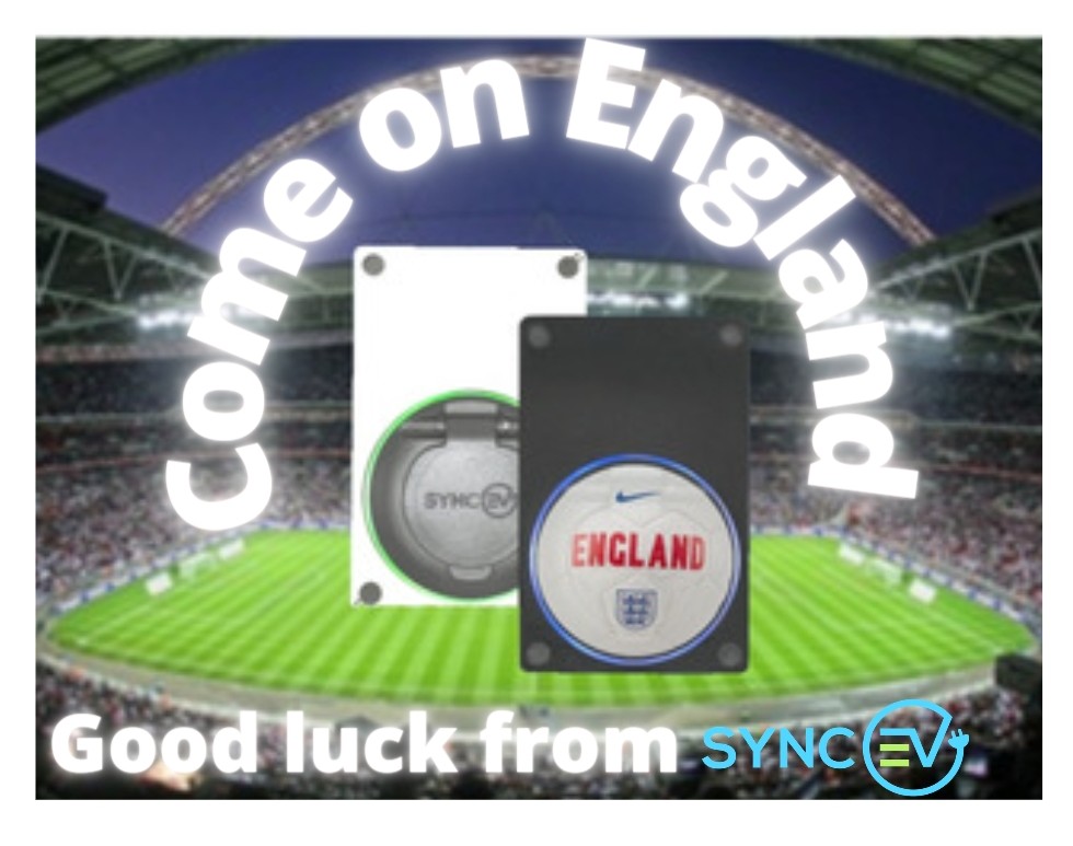 syncev_uk's tweet photo. Good luck to England vs Germany this evening β‘β‘β‘#Bringithome
#football #footballscominghome #englandfootballteam #itscominghome #euro2020 #syncev #syncev_uk #electriccarchargers #commentarycorner #evcharging #evchargepoint #electricvehicles #fullycharged #wakeup #smartcharger https://t.co/s1vJs7WeZe