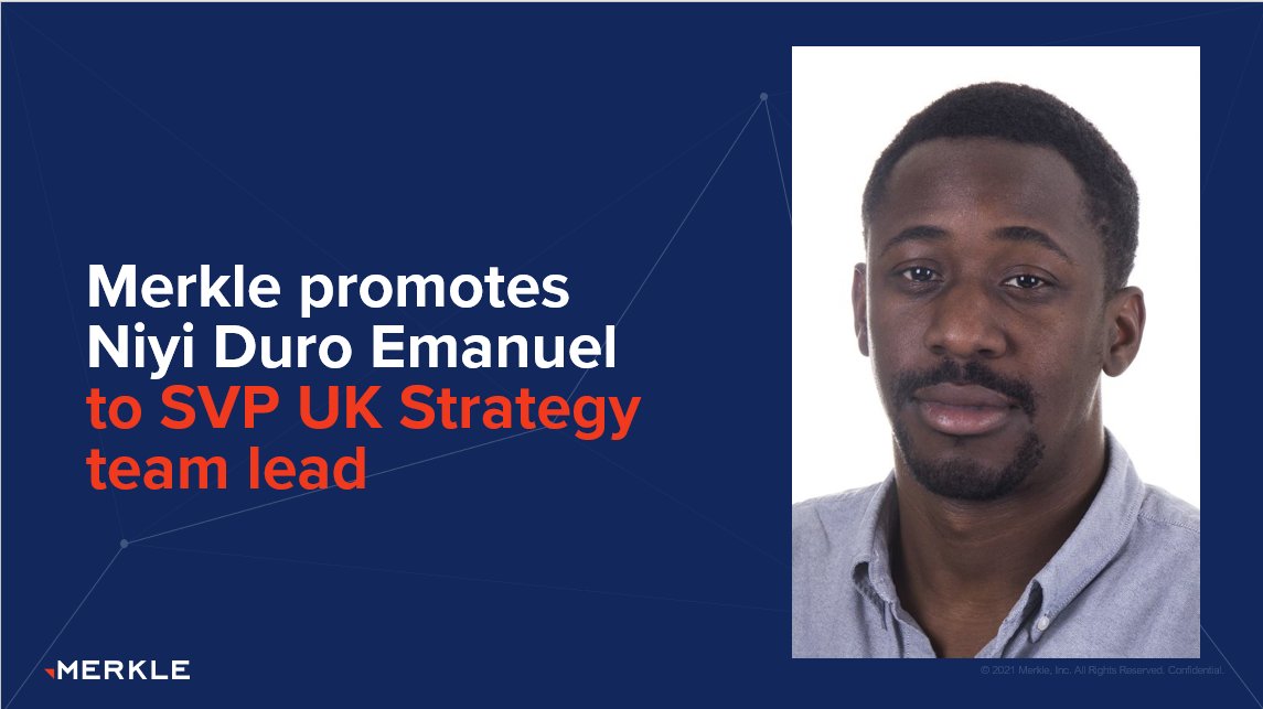 Congratulations to Niyi Duro-Emanuel on being promoted to the newly created role of practice lead of the UK Strategy team to drive client progress and transformation. Good luck in your new role. To read the full press release click here: bit.ly/2U5BSlk