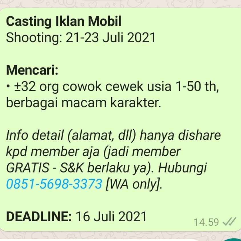 CastingId's tweet photo. #casting #infocasting #castingiklan #castingcowok #castingcewek #castinganak #modelanak #modelcowok #modelcewek #talentanak #talentcowok #talentcewek #anak #cowok #cewek #jakarta gigi ppkm darurat https://t.co/Ws3EFNUhG5