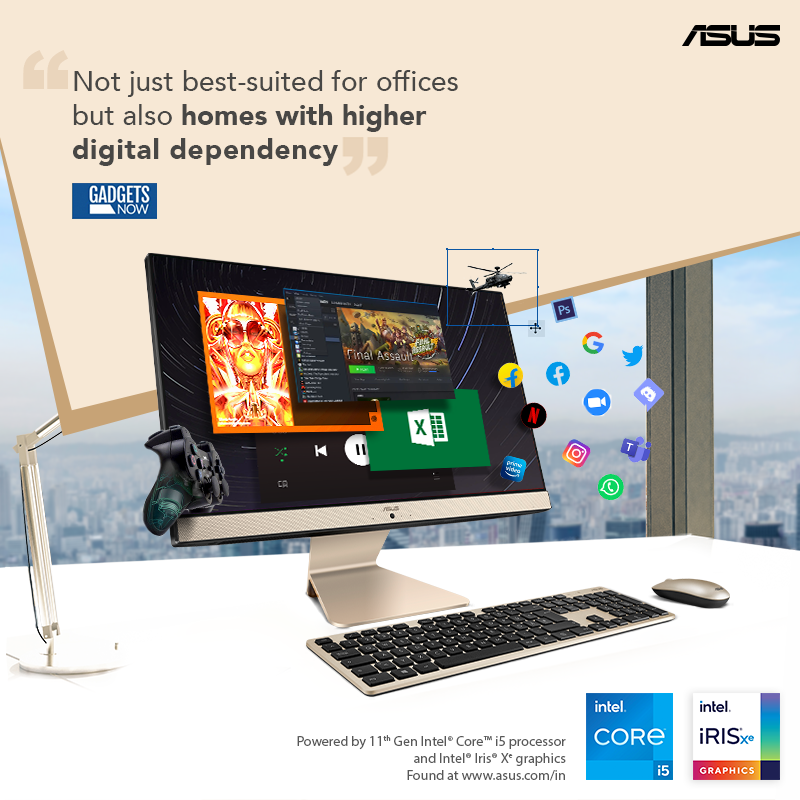 ASUSIndia's tweet photo. Hear what @gadgetsnow says about the beautiful display of the #ASUS Vivo All-in-One PC V241EA that enables you to Do It All whether at home or office!
Know more: https://t.co/AduJgDbLcb
#ASUSIndia #AllinOnePC #DoItAll #Intel #11thGen #ConsumerPC #HomePC #HomeEntertainment https://t.co/ei9Ujf1XEB