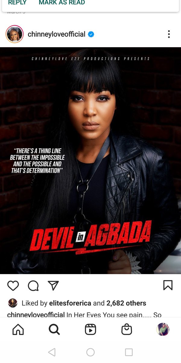 Cphoh0's tweet photo. In her eyes you see pain.. So much so that she's ready to do anything to revenge. Her softnest doesn't mean that she is weak....
She is TOMI COKER
#DevilInAgbada
#EricaInDia
Erica Nlewedim https://t.co/kddXYvYE9T