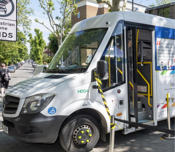 Find the latest information on #CovidVaccine bus and #vaccine pop-ups in #Camden from 29 June to 8 July. 

bit.ly/3heTOBS 

This is a free service for anyone aged 18+. You don’t need to be registered with a GP or have an NHS number to be vaccinated.

#COVIDVaccination