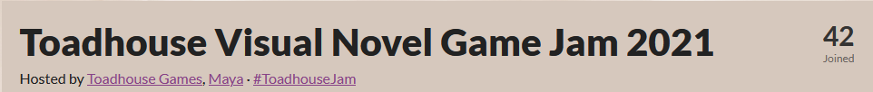 TeamToadhouse's tweet image. 42 people have joined our #ToadhouseJam
The theme will be revealed on Thursday.
Are you excited?