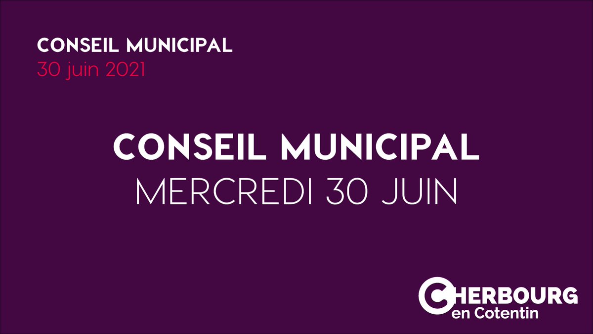 #ConseilCherbourg
Ce soir se réunit le conseil municipal. Suivez-le en direct sur la chaîne Youtube de la Ville à partir de 17h.
👉 youtube.com/c/VilledeCherb…

✴️ Consultez l'ordre du jour sur cherbourg.fr/institution/vi….