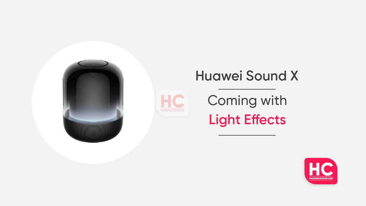 HCNewsroom's tweet photo. New Huawei Sound X speaker with light effect is coming, appears on AI Life app #Huawei #HuaweiSoundX  https://t.co/vHN0yBkGZN https://t.co/gliu7jwS6K