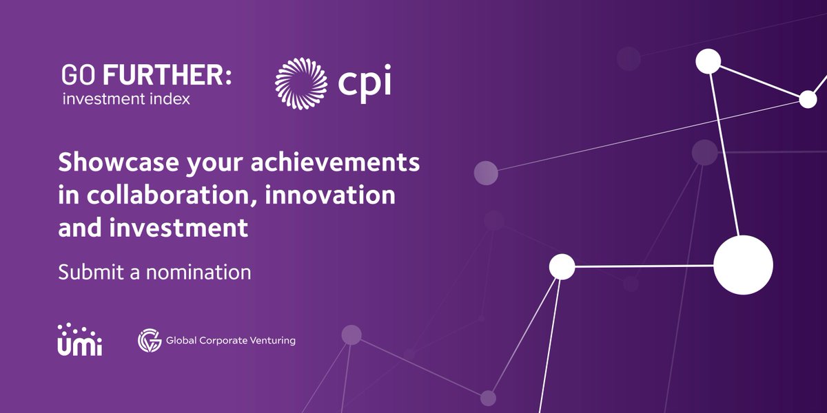 _BusinessDurham's tweet photo. The Go Further Index, a celebration of companies who are achieving goals through innovation, collaboration & investment, is open for applications. The index provides recognition whilst inspiring the next generation.
Find out more https://t.co/5D1PyihgYN #GoFurtherIndex @ukCPI https://t.co/BTOeIGUK4h
