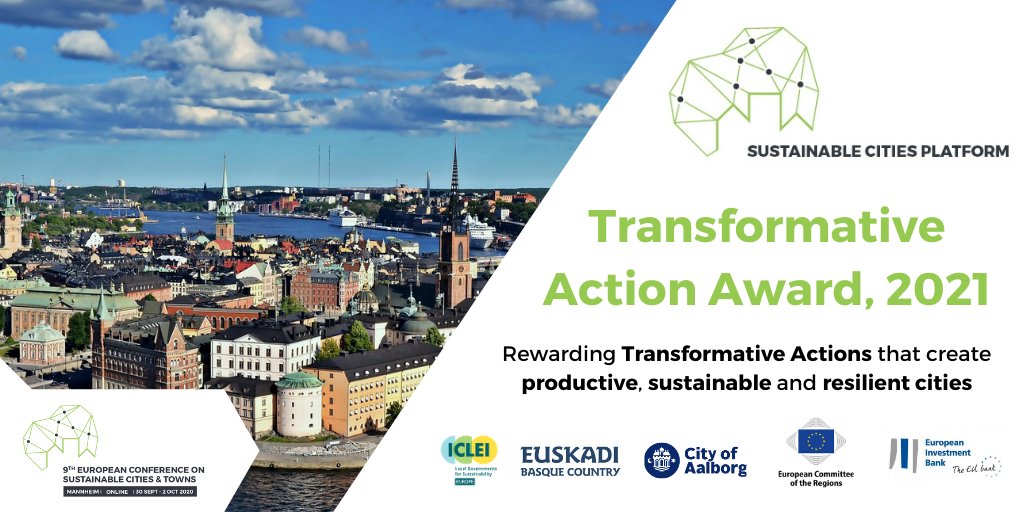 sustain_cities's tweet photo. 📢🏆Apply for the 2021 Transformative Action Award today and win 10,000 EUR to kick-start your next #sustainability project! 

📆Application deadline: 31 July #TAaward21 #BasqueDeclaration #MannheimMessage 

🔗https://t.co/ApNB17FLgZ https://t.co/8efPOjOjqF