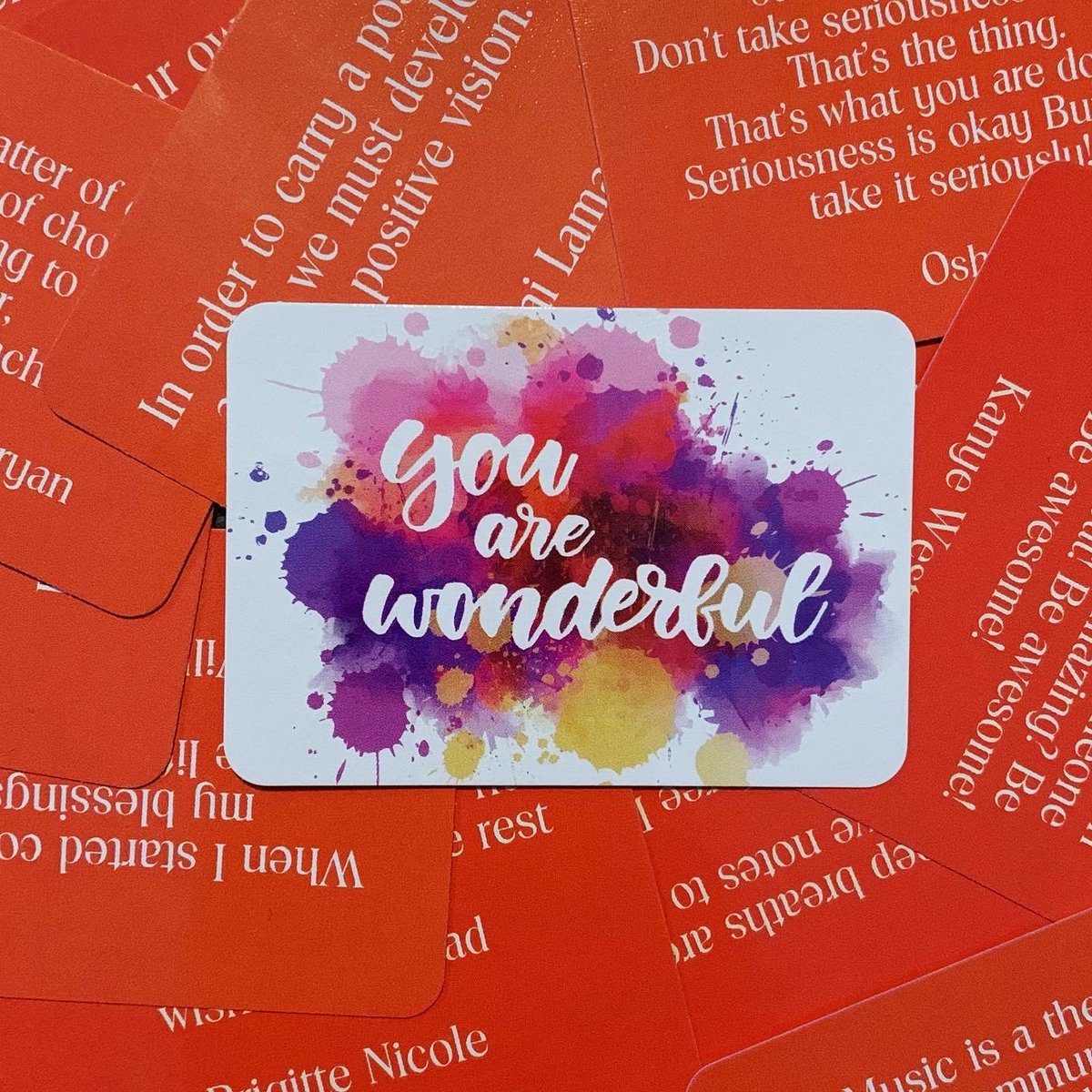 TracyHiggs's tweet photo. Tarot Tuesday ✨ 

Trust yourself 

‘You are a wonderful creation. You know more than you think you know, just as you know less than you want to know’
-Oscar Wilde

TJ Higgs - Positivity In Your Pocket 🌈 

#tarottuesday #tarot #positivity #positivequotes #positivityinyourpocket https://t.co/nFgK4wLPJF