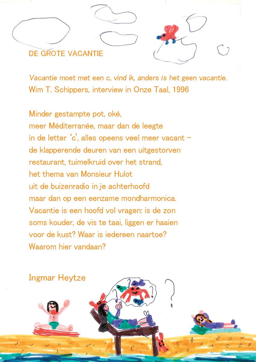 Poëziecentrum (@poeziecentrum) on Twitter photo De #vakantie staat voor de deur, dé ideale gelegenheid voor een zomers gedicht. Wij vroegen aan dichter <a href="/ingmarheytze/">Ingmar Heytze</a> of hij zijn zomergevoel in woorden kon vatten. En wat blijkt? Hij is helemaal klaar voor de vacantie (met een 'c', ja!). 👇
📽️vimeo.com/567022263 De #vakantie staat voor de deur, dé ideale gelegenheid voor een zomers gedicht. Wij vroegen aan dichter <a href="/ingmarheytze/">Ingmar Heytze</a> of hij zijn zomergevoel in woorden kon vatten. En wat blijkt? Hij is helemaal klaar voor de vacantie (met een 'c', ja!). 👇
📽️vimeo.com/567022263