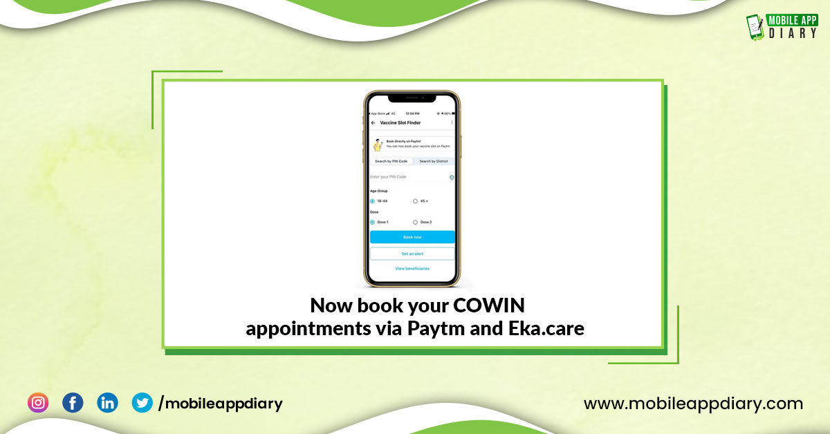 Third-party apps, including Paytm and Eka.care, have allowed booking COWIN appointments for Covid-19 vaccination.

#Cowin #covid19 #vaccination #paytm #ekacare #MAD #MobileAppDiary #MobileAppTechnology #MobileAppWorld #MobileAppDevelopment #Applications