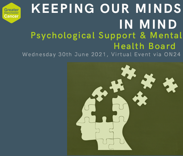 ‼️TOMORROW‼️ Join us on Wednesday June 30th for "Keeping our Minds in Mind" - an exciting and free event to explore what we mean by psychologically informed care in cancer and palliative services. Register here➡️ gmcpsychologyevent.eventbrite.com 
#cancereducation #mentalhealthandcancer