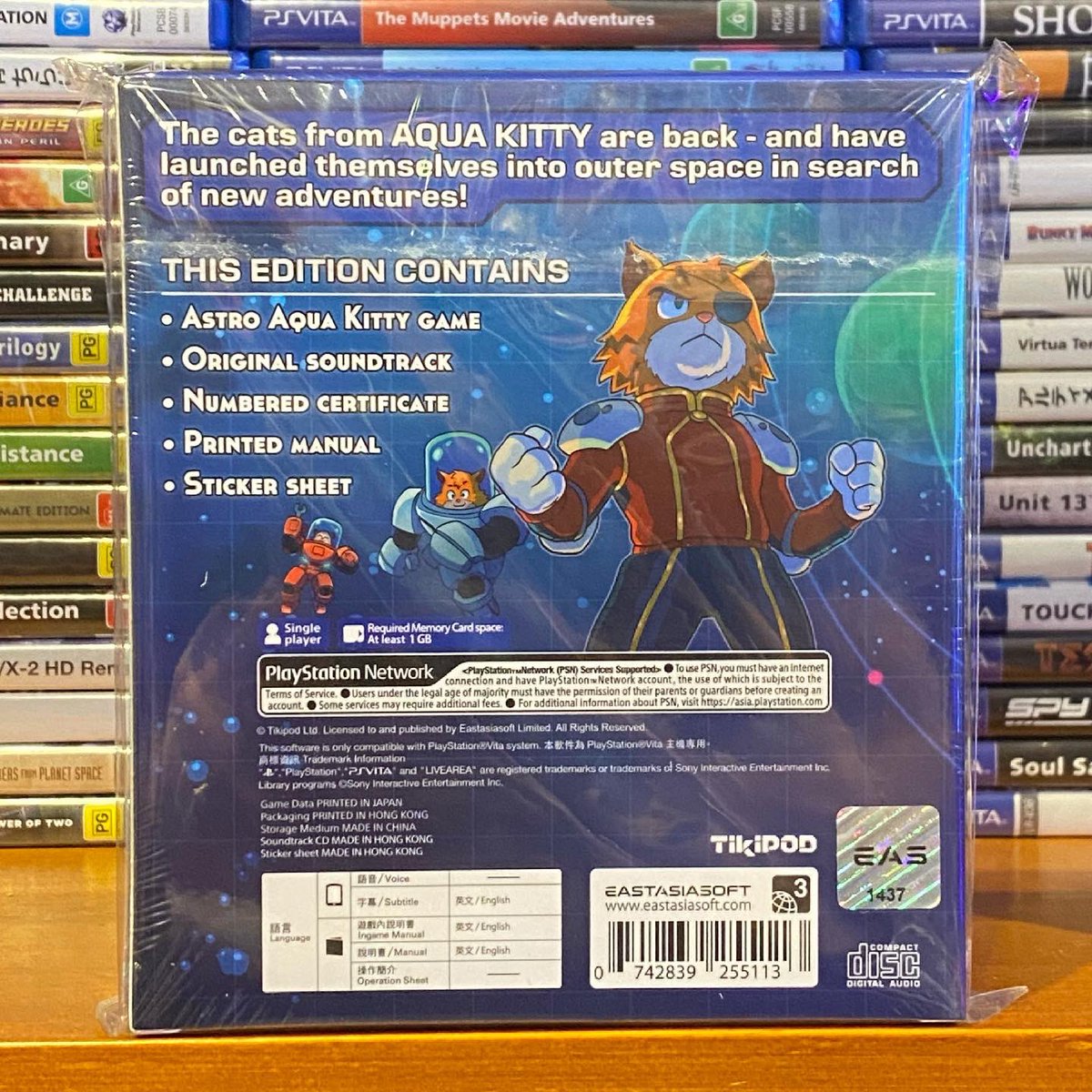 GidionV's tweet photo. Showing Astro Aqua Kitty for the PSVita - this fun sequel to Aqua Kitty DX comes highly recommended. #aquakitty #astroaquakitty #eastasiasoft #shmup #shmups #shmupsareshooters #shmupoftheday #shmuplyf #shootemups #stg #psvita #vitaisland #psvitafans #psvitagames #psvitacollection https://t.co/2RNvQ6Fdgj