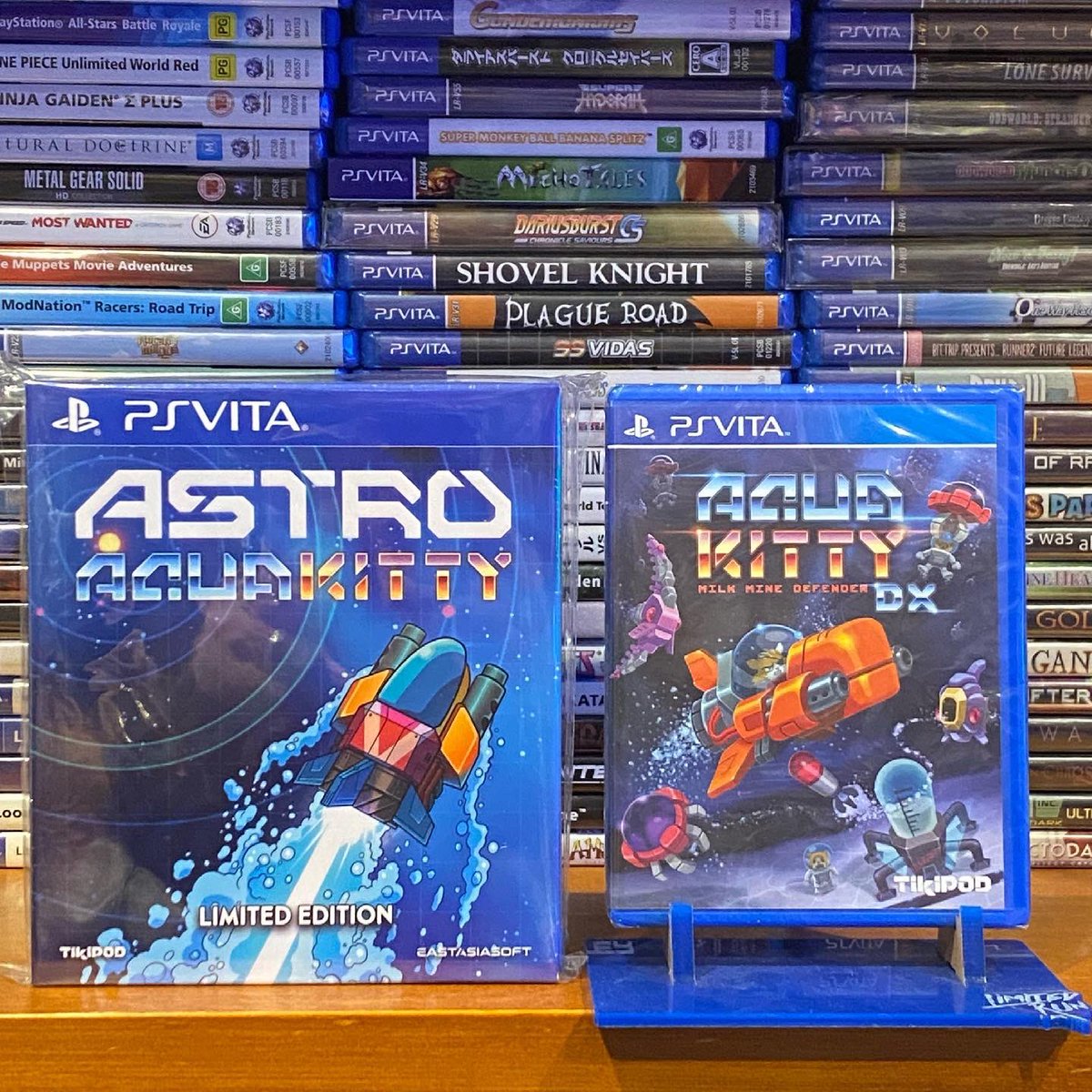 GidionV's tweet photo. Showing Astro Aqua Kitty for the PSVita - this fun sequel to Aqua Kitty DX comes highly recommended. #aquakitty #astroaquakitty #eastasiasoft #shmup #shmups #shmupsareshooters #shmupoftheday #shmuplyf #shootemups #stg #psvita #vitaisland #psvitafans #psvitagames #psvitacollection https://t.co/2RNvQ6Fdgj