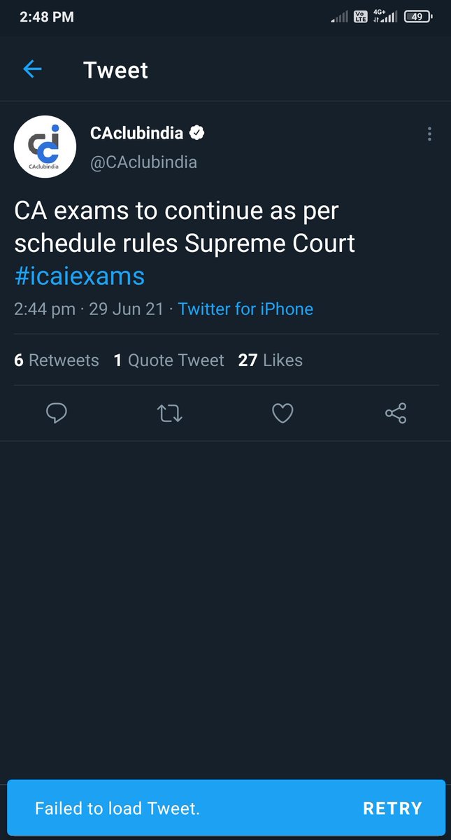 aavikbose's tweet photo. Hello @CAclubindia why did you delete this? More importantly, why did u post this?
#icaiexams #caexams #JUSTICEFOR_CASTUDENTS https://t.co/gY9g1m7apn