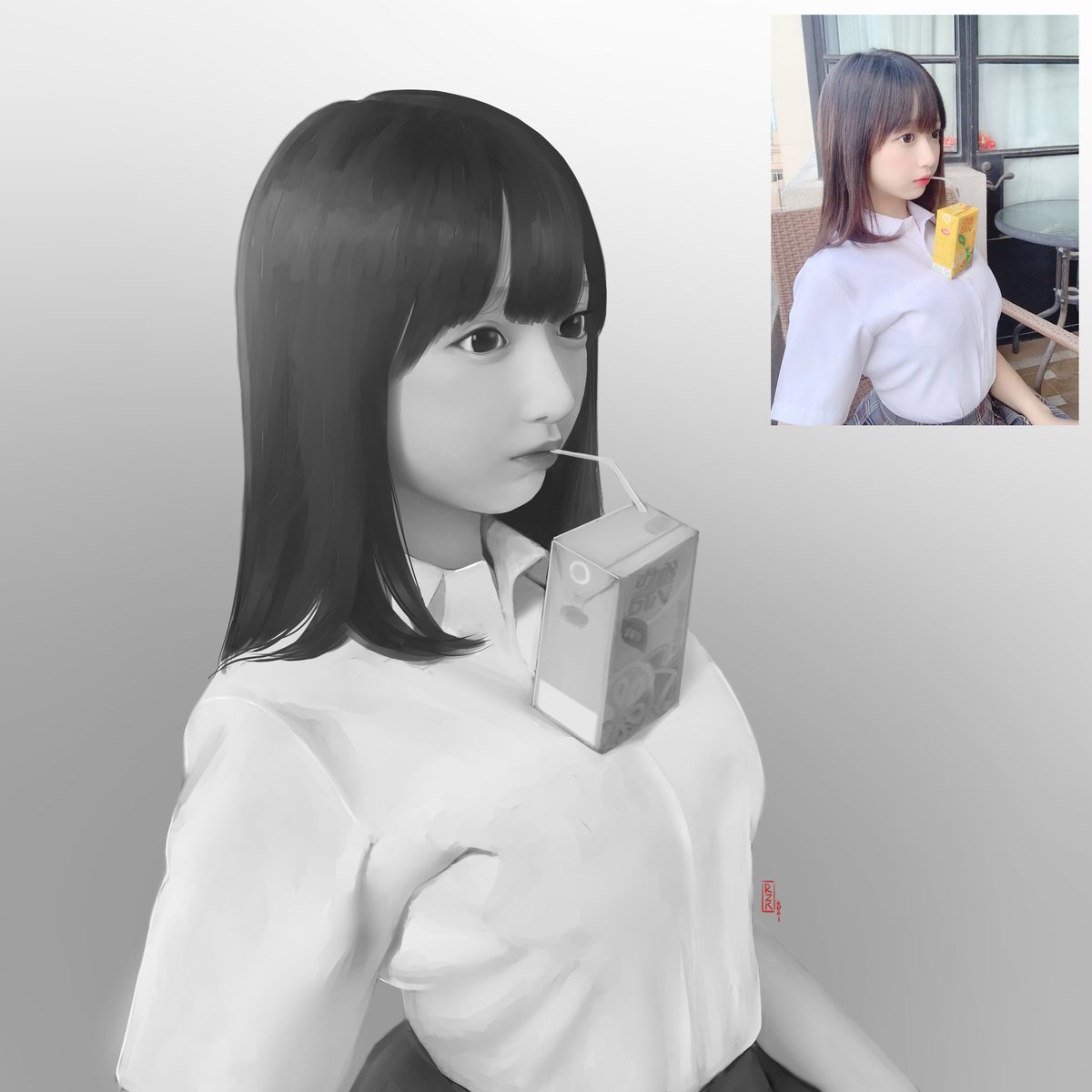 rizukiaeru's tweet photo. painting practice https://t.co/8iyiLnMzDQ