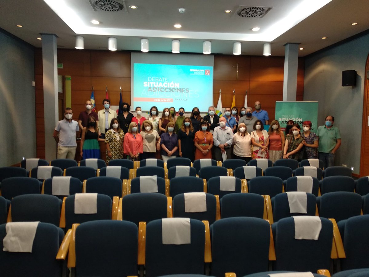 Socidrogalcohol's tweet photo. Ayer celebramos un evento autonómico organizado por Socidrogalcohol Comunidad Valenciana. Fue una jornada debate para hablar de la situación de las #adicciones https://t.co/cPbBR54eaf