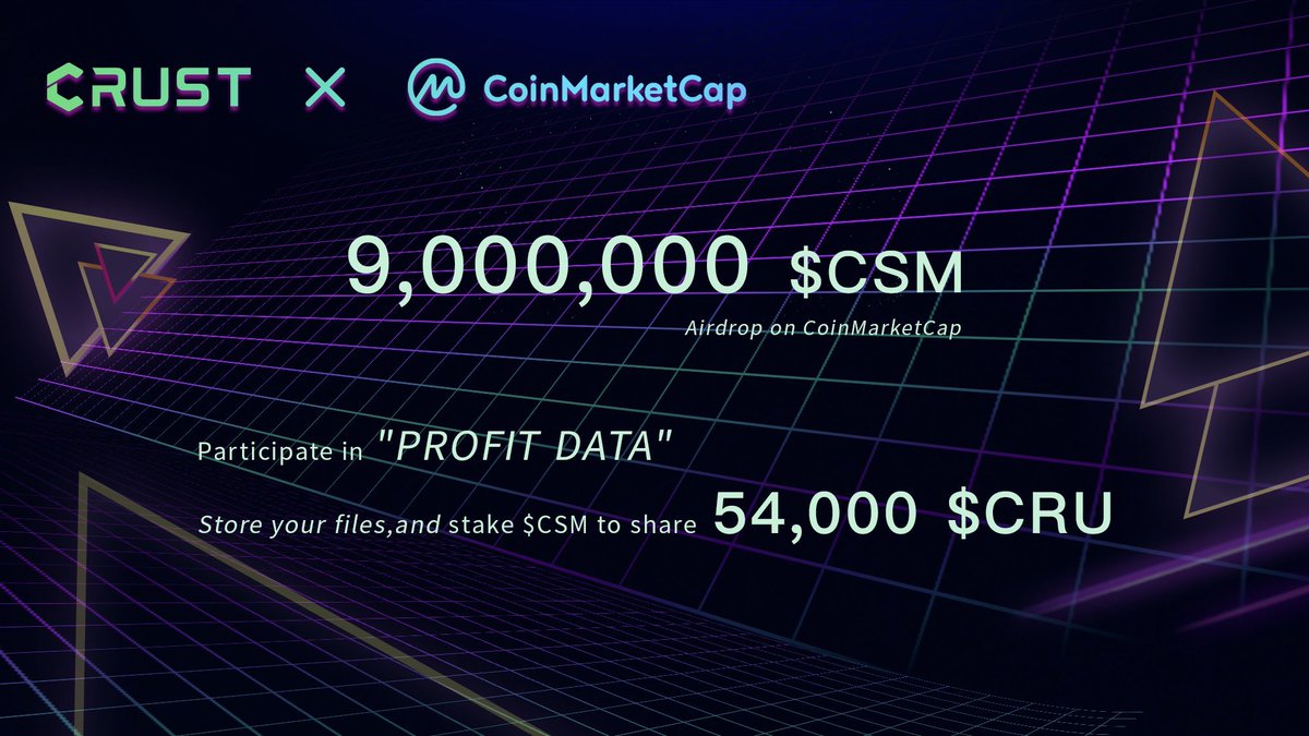 CrustNetwork's tweet photo. ⚠️ Our 9,000,000 $CSM airdrop with @CoinMarketCap closes in 14 hours! 

https://t.co/UkgpUpU6pz https://t.co/sDFTCFZKOY