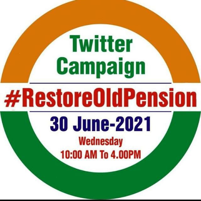 Shaikshiksraj's tweet photo. #RestoreOldPension
राज्य कर्मचारियों की ओर से न्यू पेंशन स्कीम (NPS)की समाप्ति तथा पुरानी पेंशन स्कीम(OPS)की बहाली ट्विटर पर विशेष अभियान है जिसमें हमें #RestoreOldPension
लिखकर साथ में ट्विटर पर अपनी  मांगे लिखनी है।इस # के अंतर्गत आने वाली सभी पोस्टों को लाइक व रिट्वीट करना है https://t.co/RkMa10xkKR