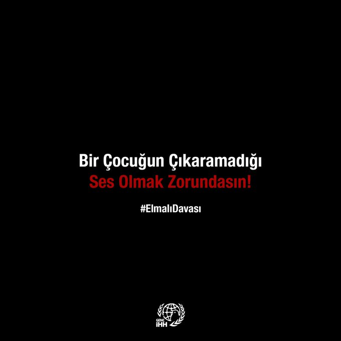 sessiz kalma. #elmalıdavası