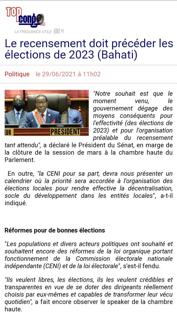 Calendrier Session Parlementaire 2023 Nickson Kambale (@Kasolanick) / Twitter
