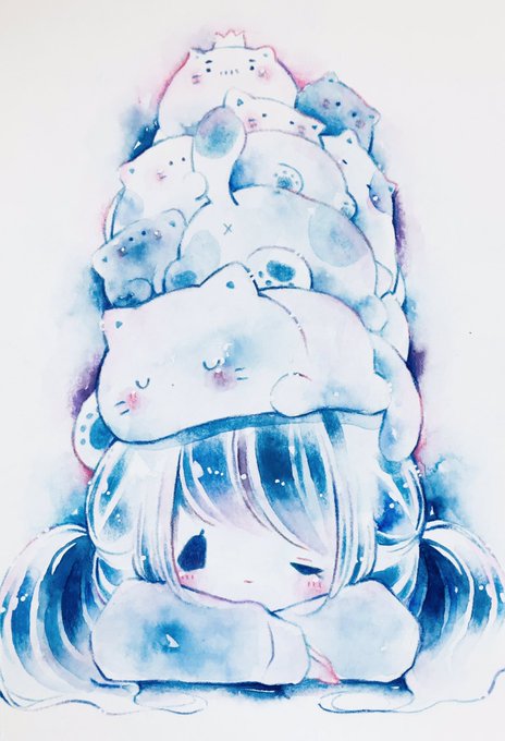 「cat on head」 illustration images(Latest｜RT&Fav:50)｜5pages