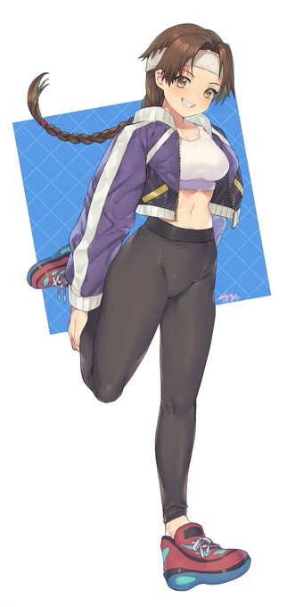 幼馴染のユリちゃんに毎朝誘われて健康的に痩せてしまいたい #格ゲーキャラ描こうぜ 