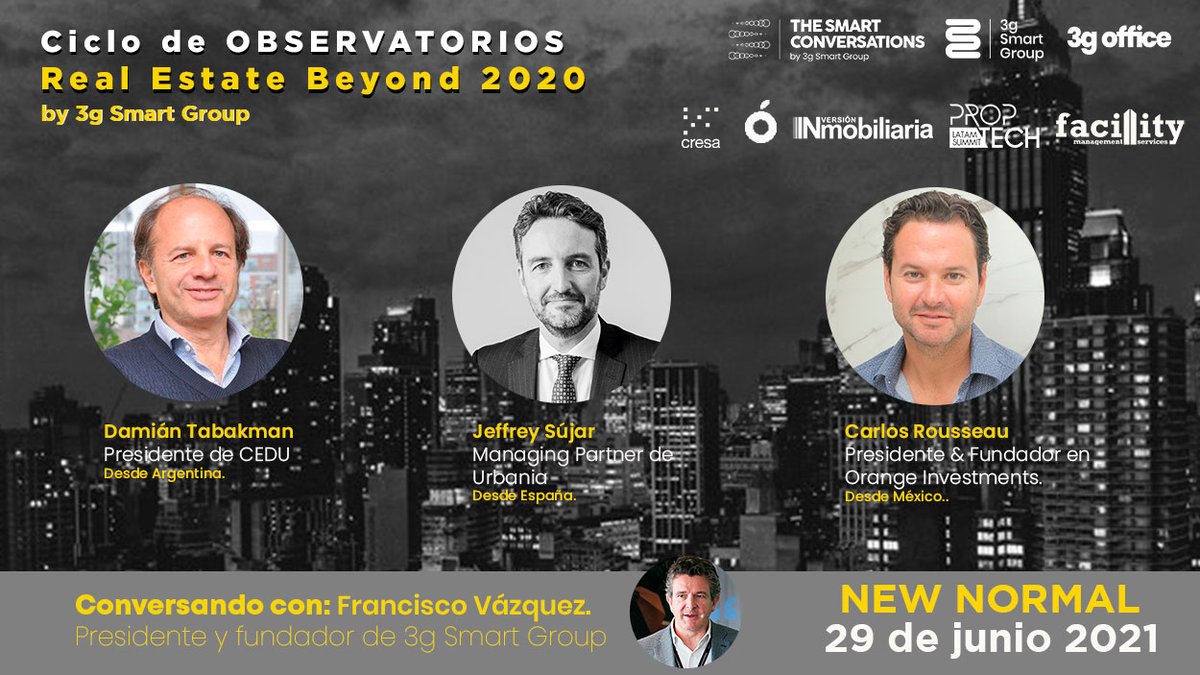 🗓️➡️ JORNADA DE #NEWNORMAL a las 17:00 hora española. 

¡Conéctate!  
thesmartconversations.com/el-observatori…

#TheSmartConversations #tendencias
#futuretrends #REBeyond2020