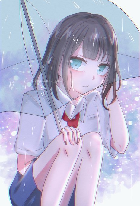 梅雨イラストのtwitterイラスト検索結果