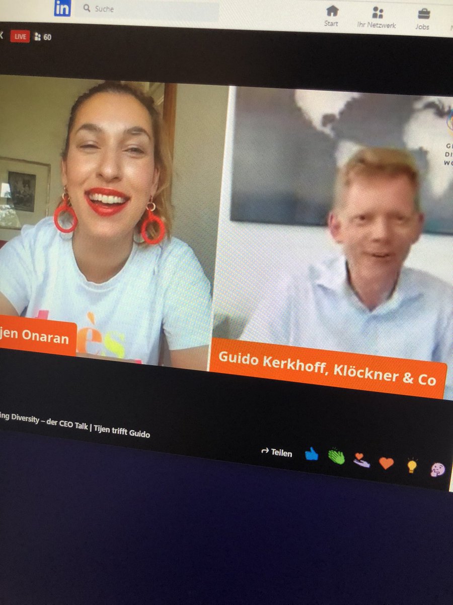 SPlotzner's tweet photo. Driving #Diversity talk mit @TijenOnaran von @gd_women und @guido_kerkhoff 👏👏👏
…und eure Mittagspause so?
#GDWxKlöckner #GDWRemote https://t.co/n0y24aHeJX