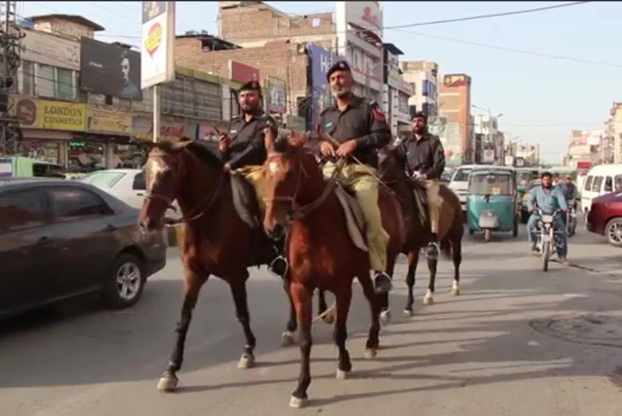 Horse patrols have been launched in Peshawar.
Horsemen will patrol the areas of Governor House, Chief Minister's House, IG House, Mall Road, CPO, Police Line and other sensitive places. 
#tradition