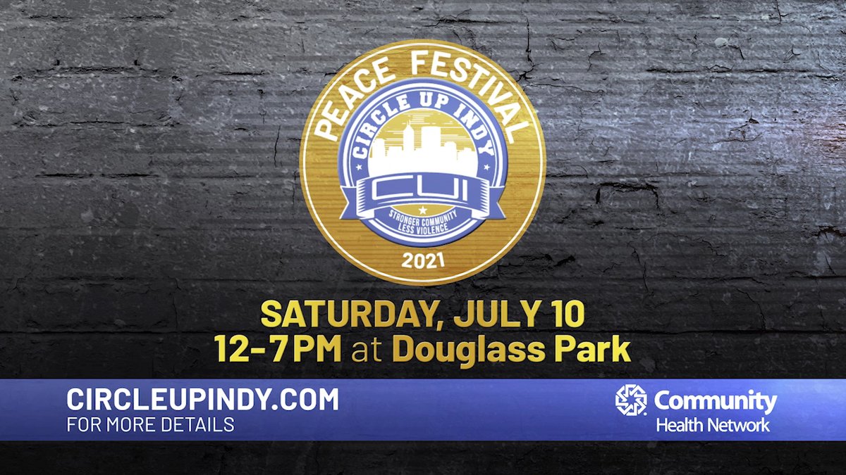 circleupindy317's tweet photo. The 2021 Circle Up Indy Peace Festival will be held on Saturday, July 10, from 12-7 pm at the beautiful Frederick Douglass Park!

https://t.co/WASVk9QOJu https://t.co/FKetKQWtgL