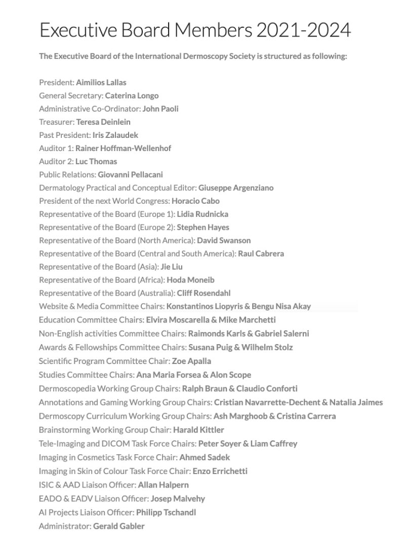 <a href="/aimlallas/">Aimilios Lallas</a> &amp; <a href="/katelongo12/">caterina longo</a> are happy to present the core administration group of the new IDS Executive Board that aims to combine experience with enthusiasm. Members of our committees, working groups and task forces as well as the 100 elected Board Members will be announced soon!