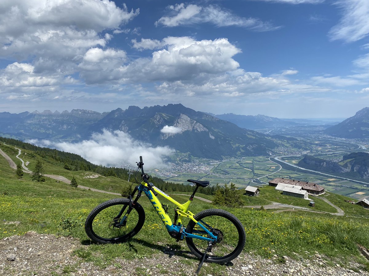Feldbotanik's tweet image. Actually, I think that E-Mountainbikes are a bloody pest!
However, when the cable car is not yet running and a #FieldTrip needs to be prepared… ;)
#EMTB #AlpineBotany