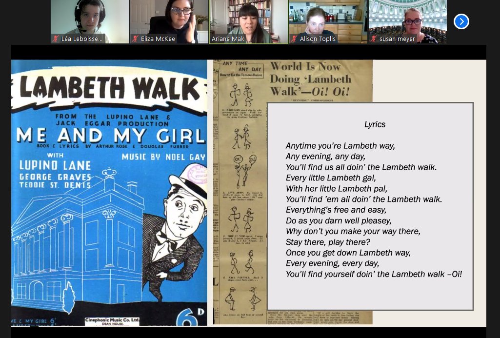 We're starting the day with <a href="/ArianeMak/">Ariane Mak</a>, who explores the evolution of coster culture through Mass Observation's investigation of the Lambeth Walk &amp; its quest for a "real coster"! #movinglabour