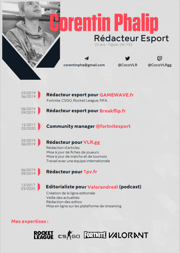 Coco_VLR's tweet photo. Hello, je fais ce petit tweet pour signaler que j'ai envie d'évoluer encore un peu plus dans l'esport, je suis donc disponible pour faire du contenu (articles/édito ou autres) dans des projets rémunérés autour de Valorant 🔫

Soutien apprécié 🤍

Mon mail et mes DMs sont ouverts https://t.co/Ha5BJLZ8dq