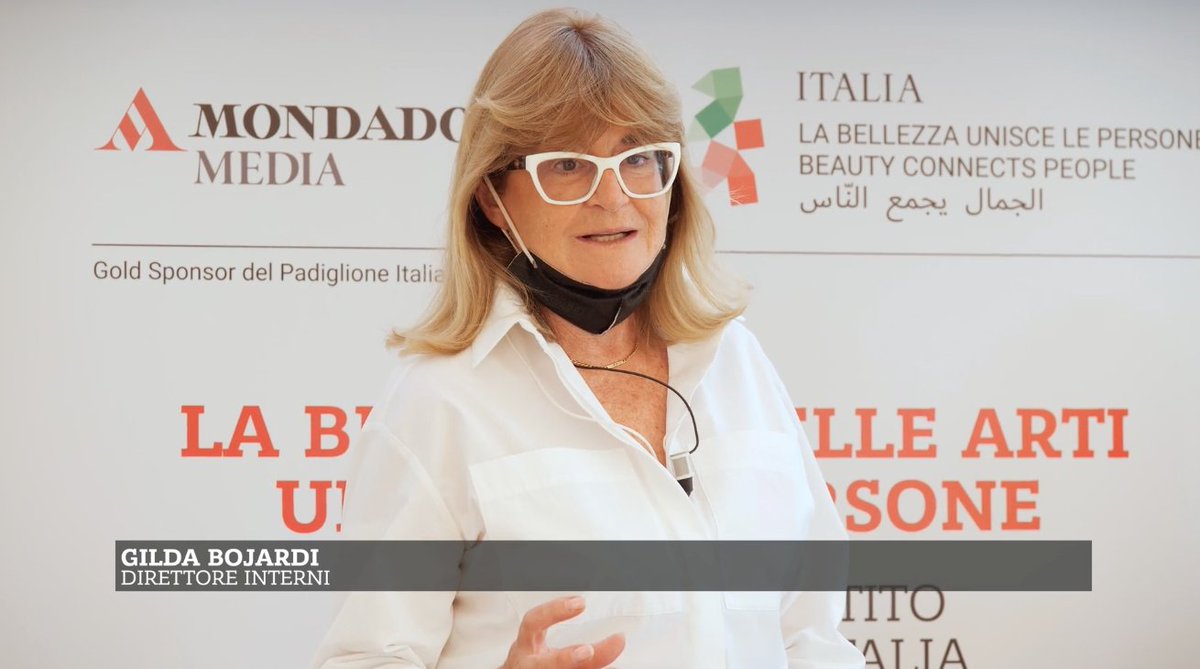 “La Bellezza delle arti unisce le persone, dove per arti intendiamo #saperfare #innovazione #economiacircolare #sostenibilità. Questi sono i temi del Padiglione Italia🇮🇹#Expo2020 #Dubai”. Gilda Bojardi, Dir. @INTERNIMagazine bit.ly/3y3pAsm #labellezzauniscelepersone