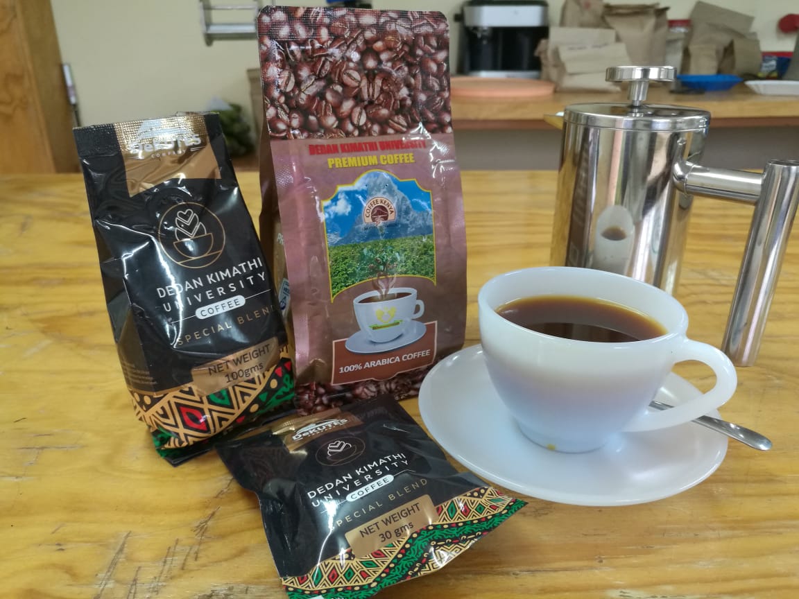 Take it sip by sip, taste the freshness and feel the greatness in a cup. 
 DeKUT coffee now available in various package:-  250gms, 100gms and 50gms.  Buy yours today from DeKUTES Outlet at DeKUT main campus- Nyeri or call us to place your order on 0758563586 or 0706680670.