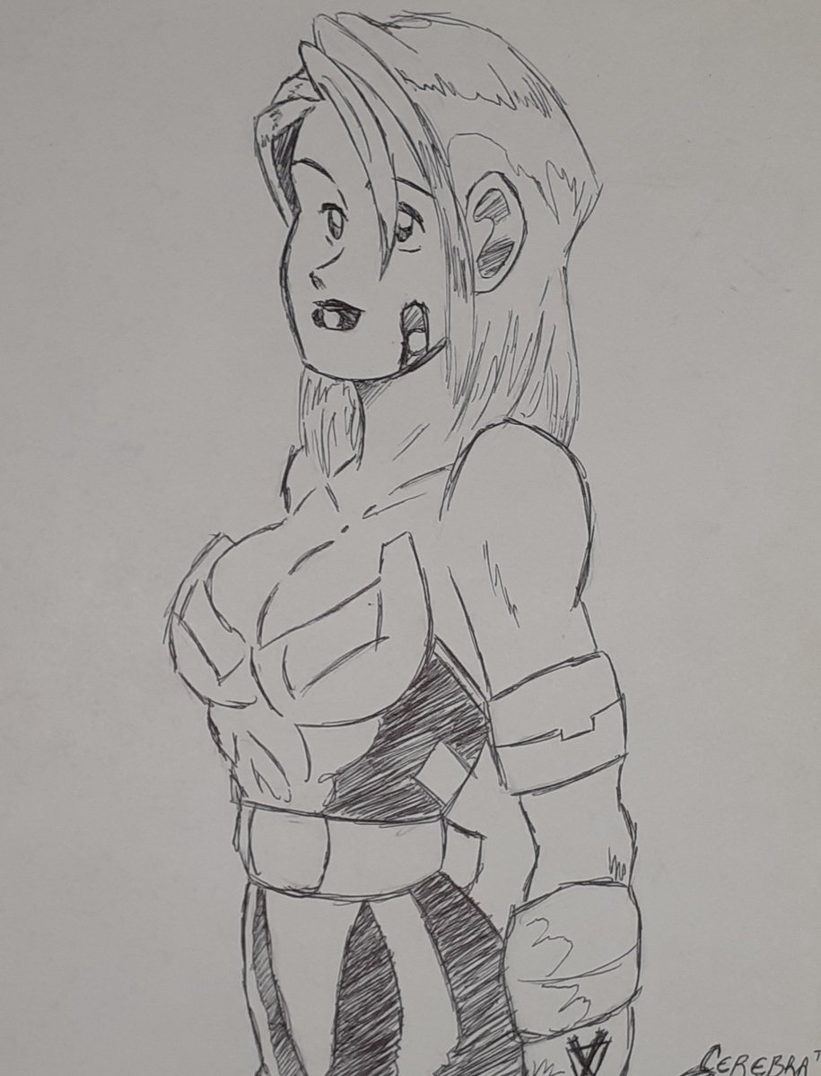 Jessie I drew in 1999. 
Hey! Who remembers x-men 2099?
And I drew Sakura and Karin for someone in 1998.
Oh, um, I forget her name but this was a character from the old Star Wars novels.(@ArtbyJChurch?) 