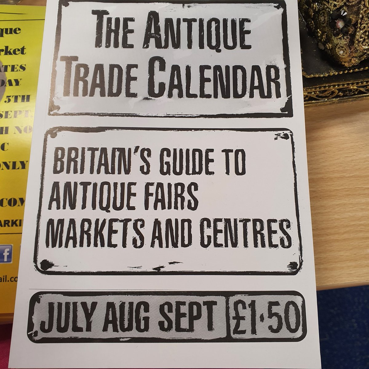 elephantprom's tweet photo. Look whats hot off the press today its actually got fairs in it too life is going back to the way it was #antiques #antiquefairs https://t.co/NDhTvt30IZ