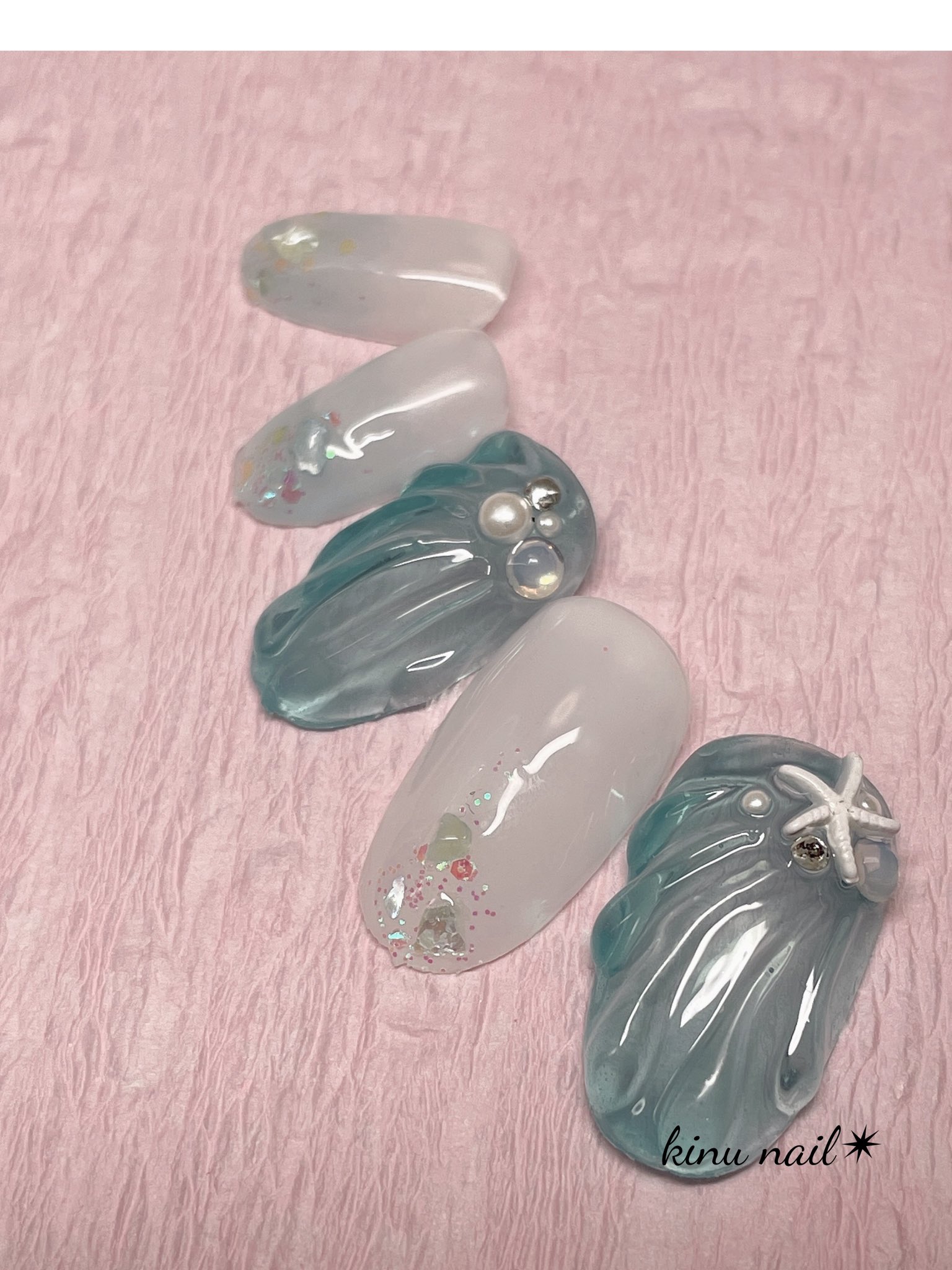 Kinu Nail Twitter પર 貝殻ネイル 夏は青色のネイルを作りたくなります ネイル ネイルデザイン 海ネイル 夏ネイル 貝殻ネイル T Co Ve3ygt7bdz Twitter